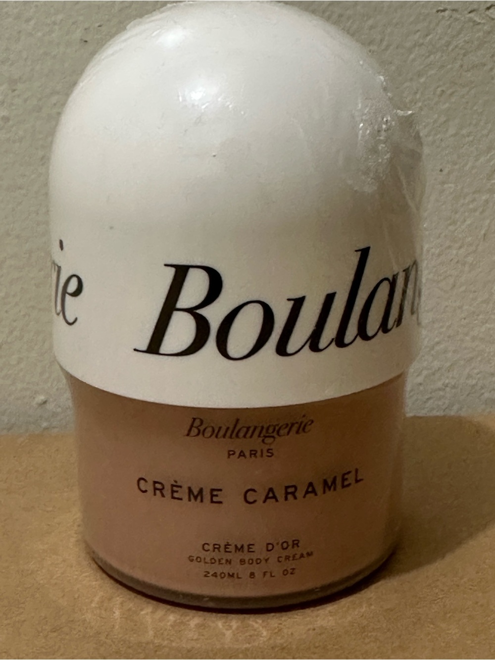 BRAND NEW. Boulangerie Paris Crème Caramel Golden Body Cream. 8 fl oz.